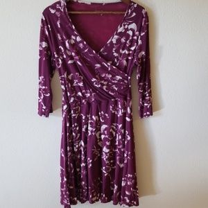 5/15$ Plum floral dress
